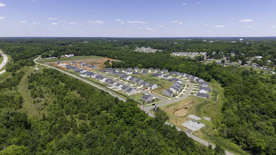 Aerial view of the Owens Ridge community in Lexington, NC, showing layout and nearby surroundings (Image 9).