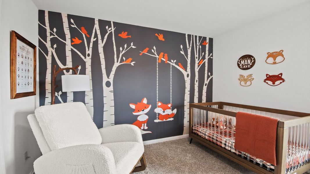 Furnished interior in a model home at McCrorey Trails in Conroe (Image 14).