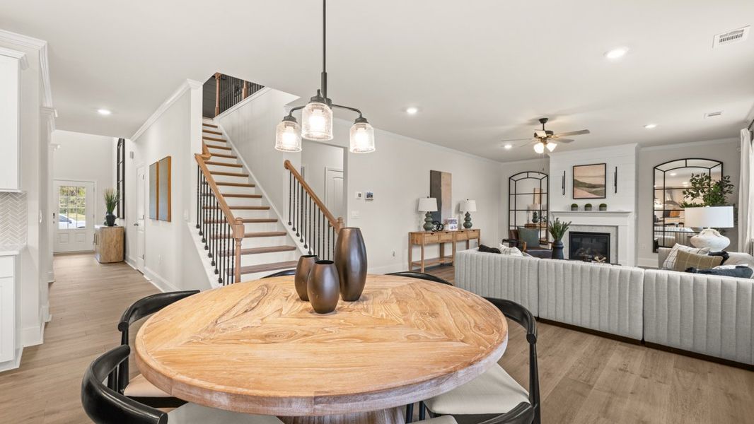 Furnished interior in a model home at Haven Abbey in Cumming (Image 30).