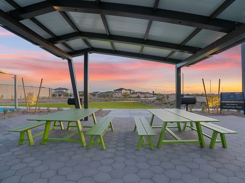 A patio with tables and chairs. A patio with tables and chairs.