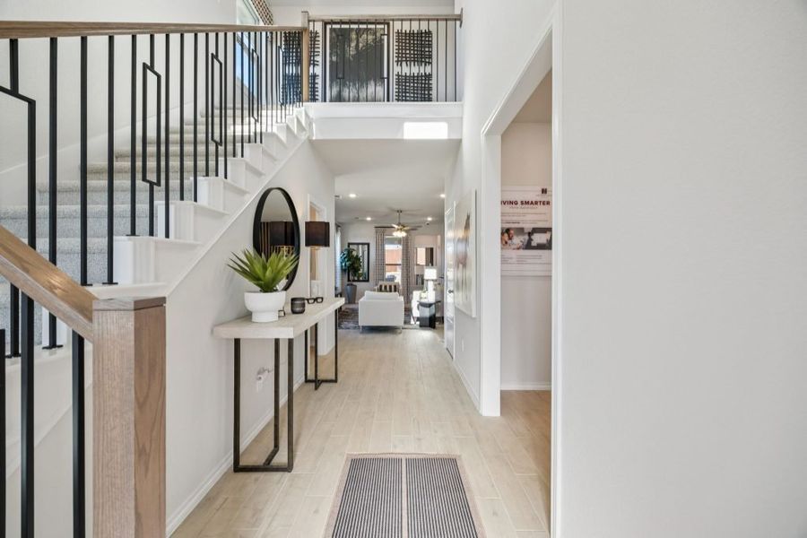Furnished interior in a model home at Belmont in Aubrey (Image 5).