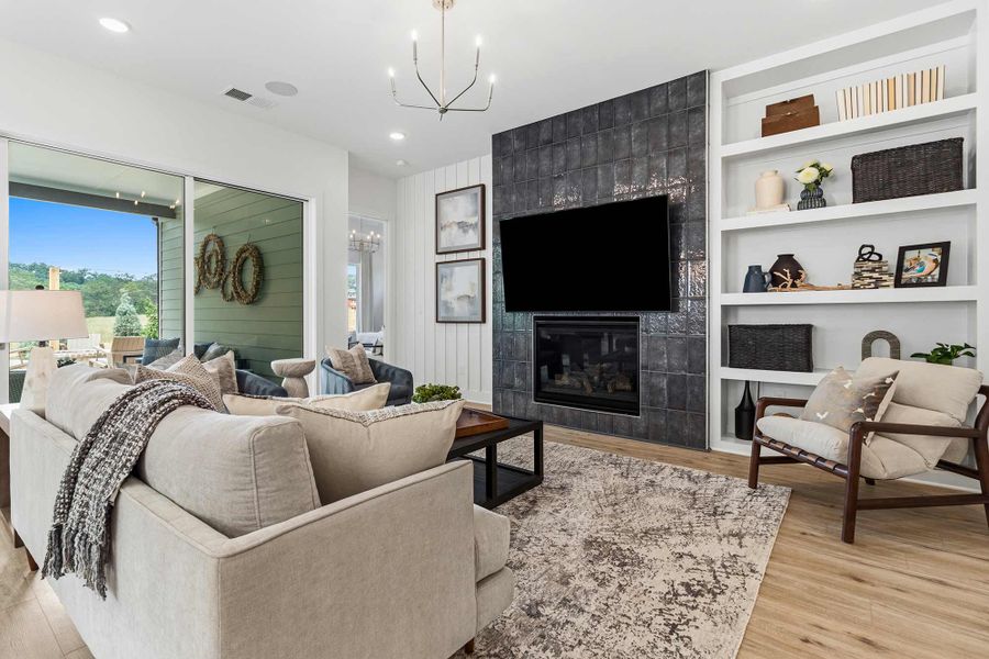 Furnished interior in a model home at Lanier Landing - Retreat Collection in Gainesville (Image 13).