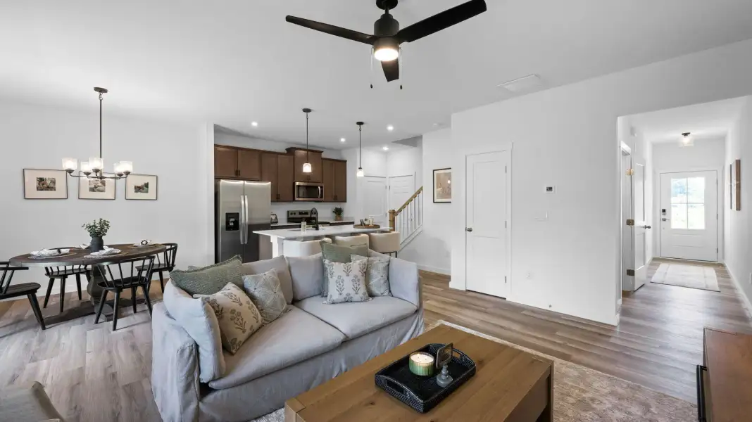 Furnished interior in a model home at The Eleuthera in Chattanooga (Image 4).