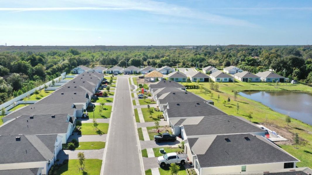 Aerial view of the Brighton Pointe community in Fort Myers, FL, showing layout and nearby surroundings (Image 11).