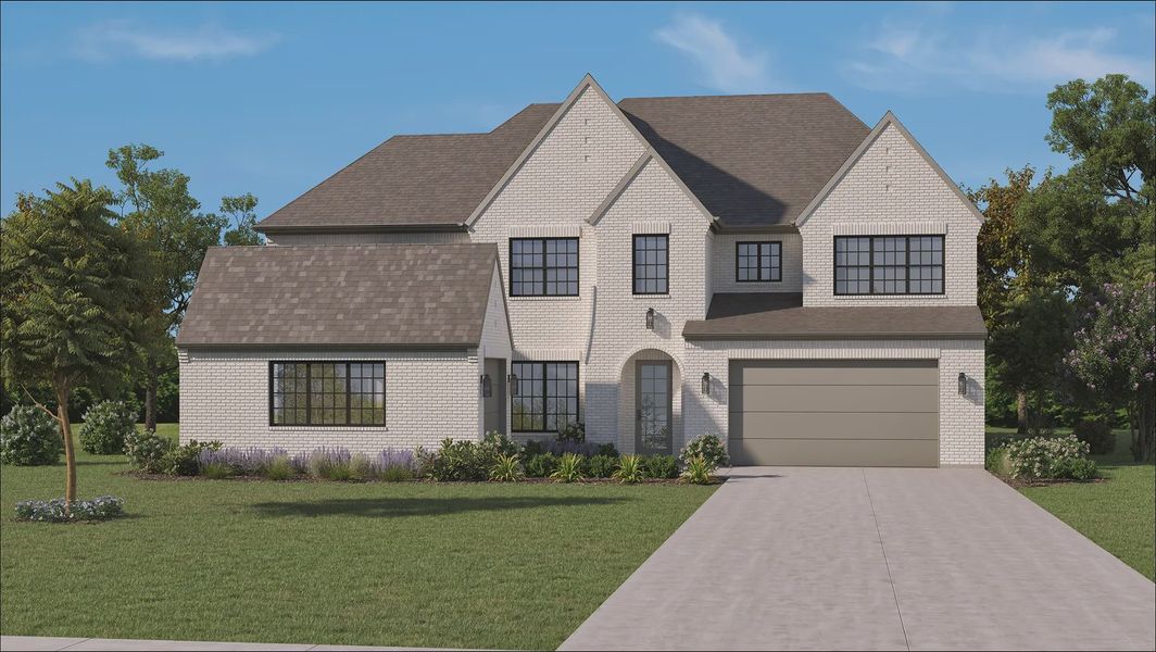 Front exterior of a home in the Mosaic community, located in Prosper, TX (Image 4).