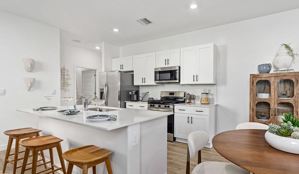 Furnished interior in a model home at Redford Estates in Tucson (Image 6).