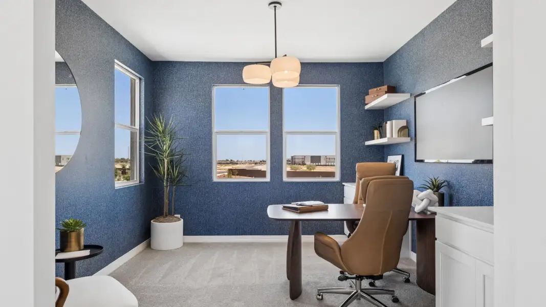 Furnished interior in a model home at El Cidro in Goodyear (Image 15). Furnished interior in a model home at El Cidro in Goodyear (Image 15).