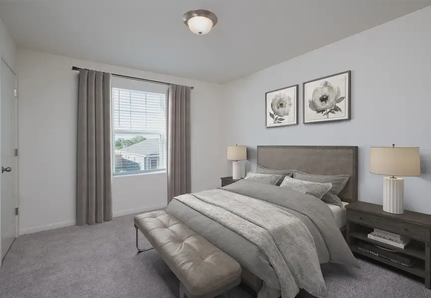 Furnished interior in a model home at Pelham Square in Deland (Image 6).