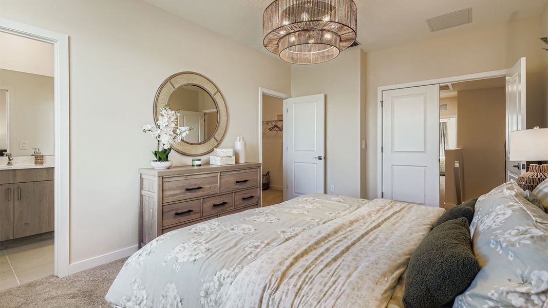 Furnished interior in a model home at Lakeside Landing in Royal Palm Beach (Image 9).