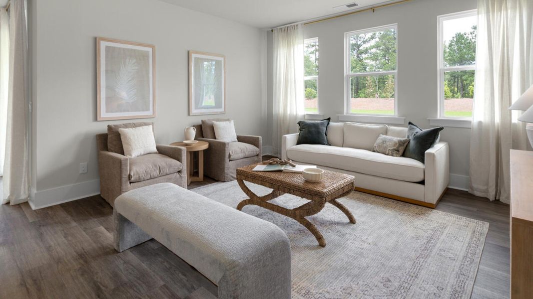 Furnished interior in a model home at Indigo Preserve in Leland (Image 15). Furnished interior in a model home at Indigo Preserve in Leland (Image 15).