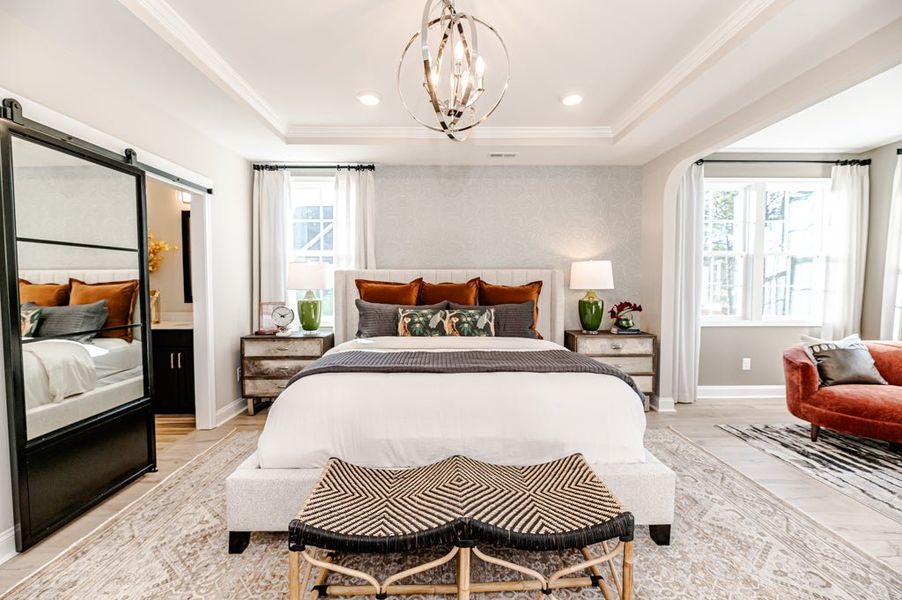 Furnished interior in a model home at Holston in Fuquay Varina (Image 15).