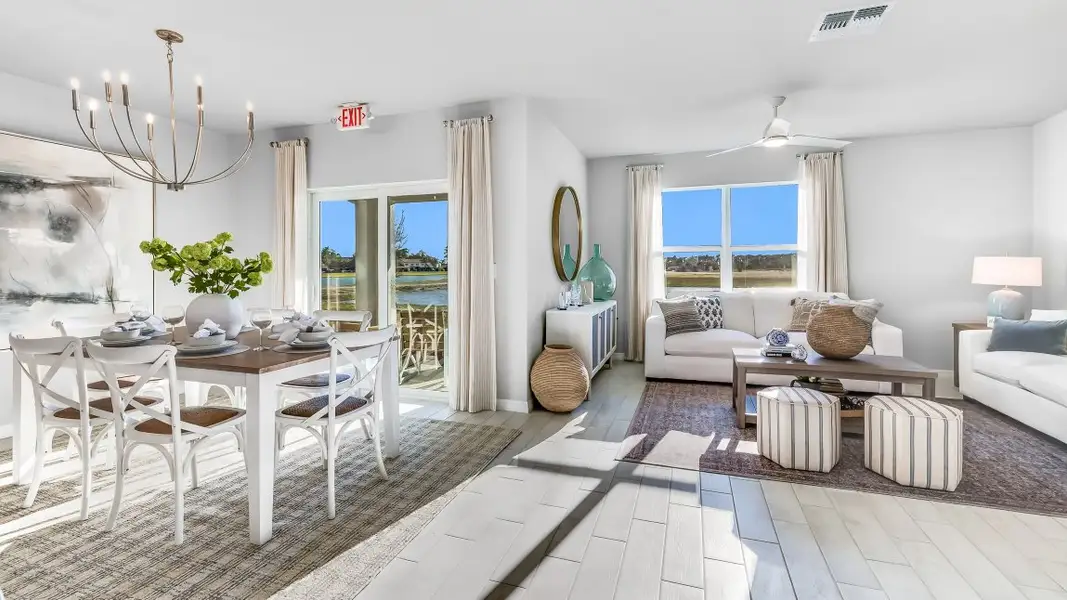 Furnished interior in a model home at Cape Coral Water & Sewer in Cape Coral (Image 3).