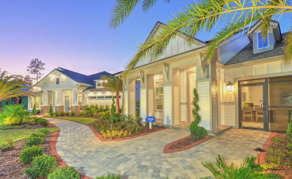 Front exterior of a home in the SilverLeaf community, located in St. Augustine, FL (Image 3).