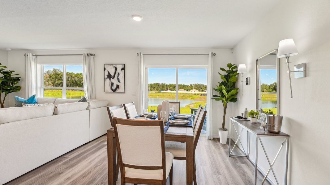 Furnished interior in a model home at Holloway Landing in Plant City (Image 9).