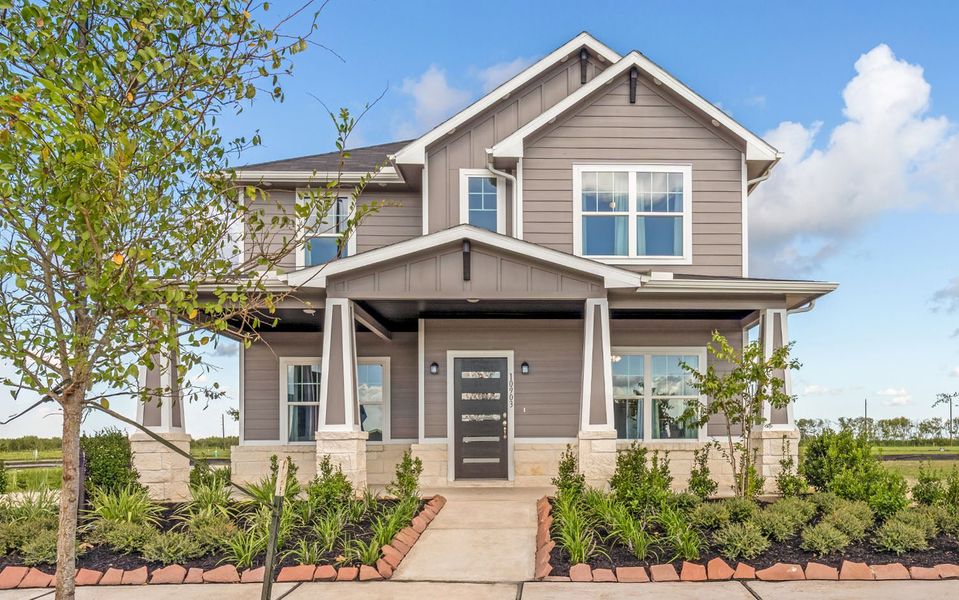 Front exterior of a home in the Austin Point community, located in Richmond, TX (Image 1). Front exterior of a home in the Austin Point community, located in Richmond, TX (Image 1).