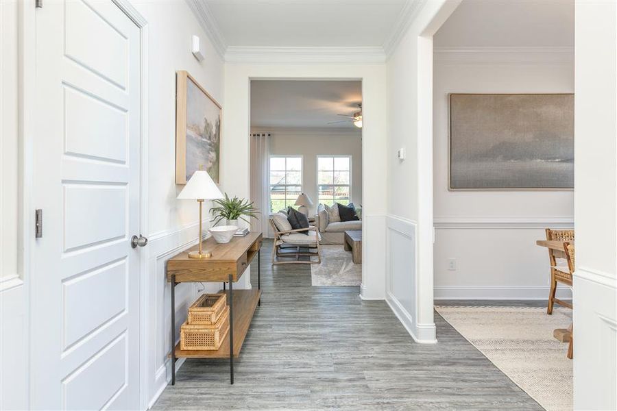 Furnished interior in a model home at Royal Pines in Trinity (Image 38).