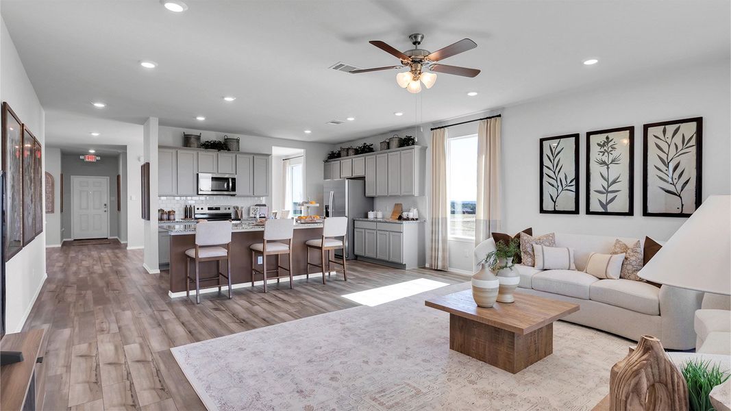 Furnished interior in a model home at Turnbo Ranch in Killeen (Image 7).