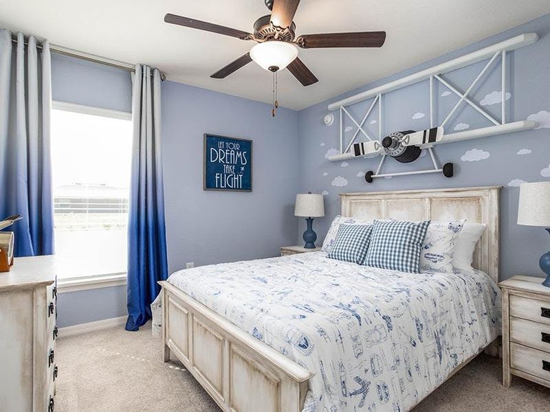 Secondary bedrooms provide space for everyone in your household - Raychel model home in Mulberry, FL Secondary bedrooms provide space for everyone in your household - Raychel model home in Mulberry, FL
