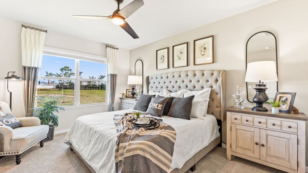 Furnished interior in a model home at Cove at West Port - Tradition in Port Charlotte (Image 28).