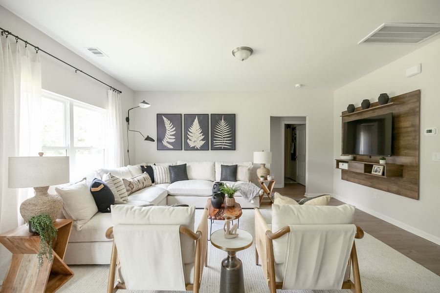 Furnished interior in a model home at Sweetwater in Brunswick (Image 18).