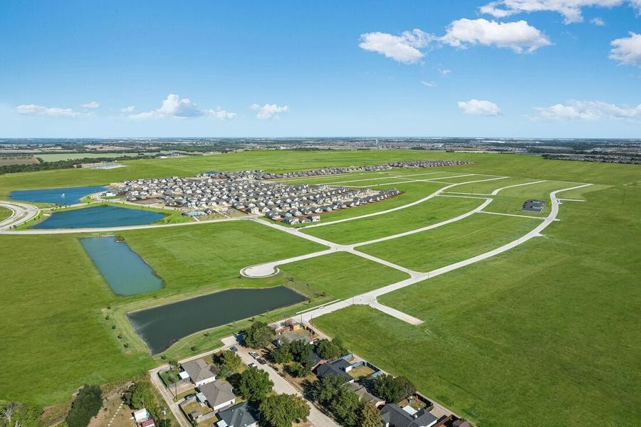 Aerial view of the River Ridge community in Crandall, TX, showing layout and nearby surroundings (Image 13).