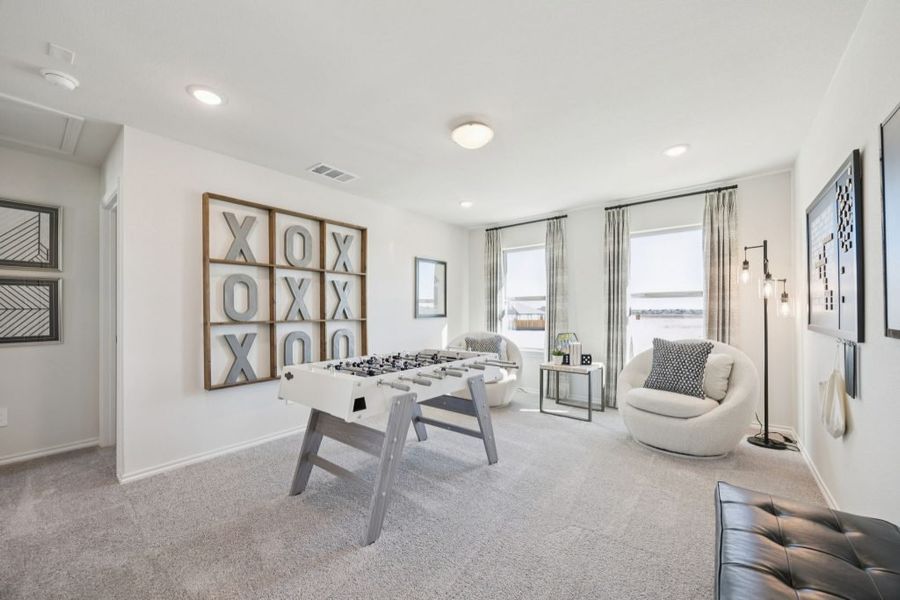 Furnished interior in a model home at Churchill in Anna (Image 20).