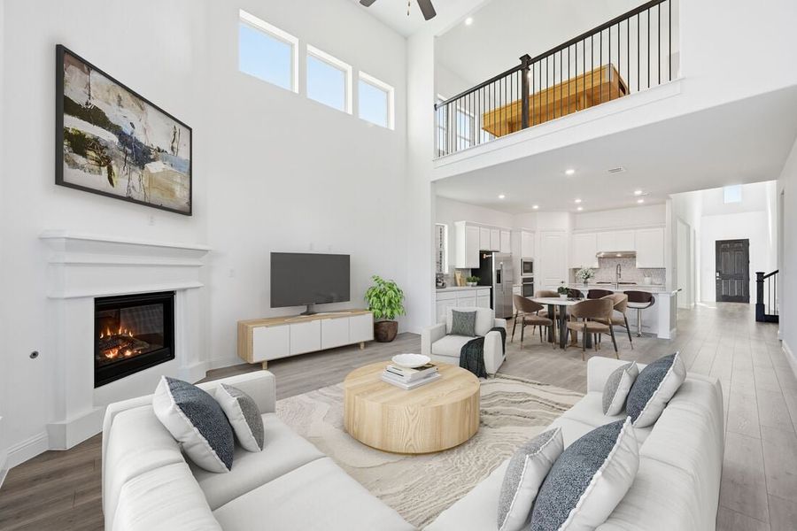 Furnished interior in a model home at The Ridge at Northlake 50s in Northlake (Image 53).