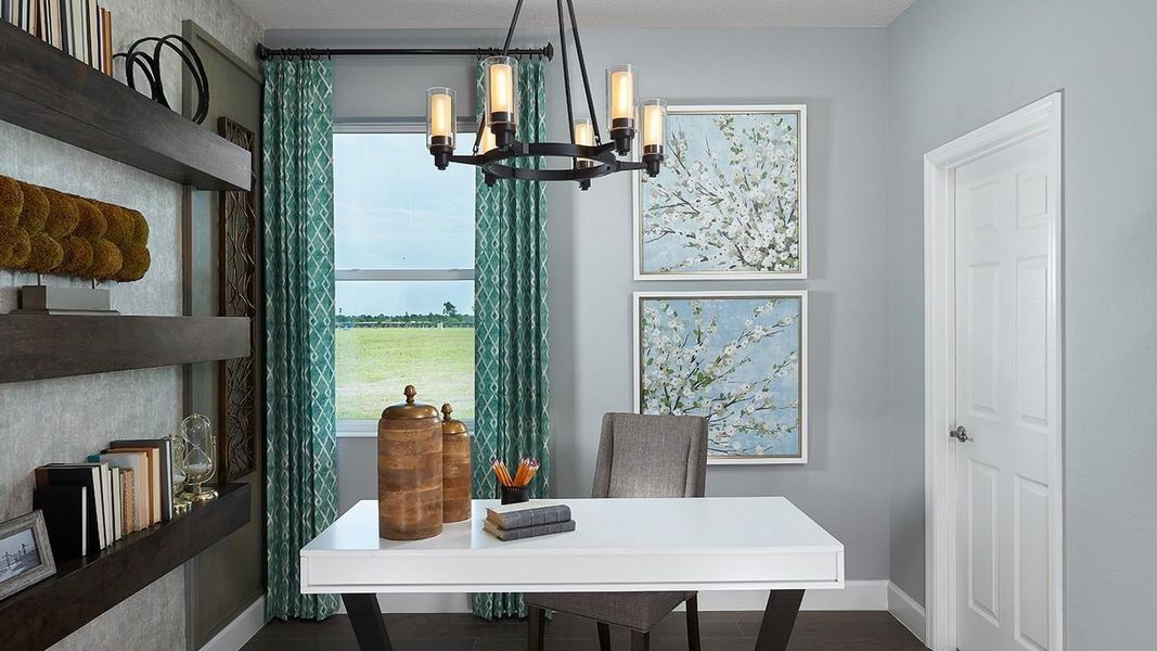 Furnished interior in a model home at Waterset in Apollo Beach (Image 7).