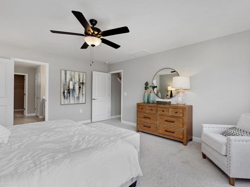 Furnished interior in a model home at Woodland Crossing in Zebulon (Image 5). Furnished interior in a model home at Woodland Crossing in Zebulon (Image 5).