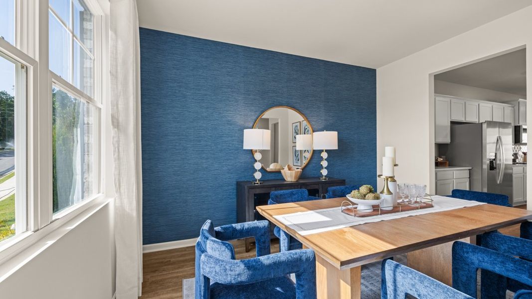 Furnished interior in a model home at Brooks Station in Dacula (Image 18). Furnished interior in a model home at Brooks Station in Dacula (Image 18).