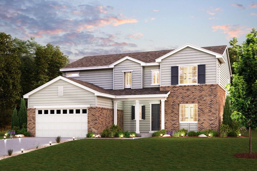 The Princeton II | Residence 50263 Elevation D at Prestige Collection