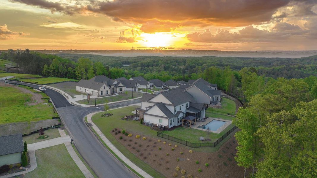 Front exterior of a home in the Horizon at Laurel Canyon community, located in Canton, GA (Image 17). Front exterior of a home in the Horizon at Laurel Canyon community, located in Canton, GA (Image 17).