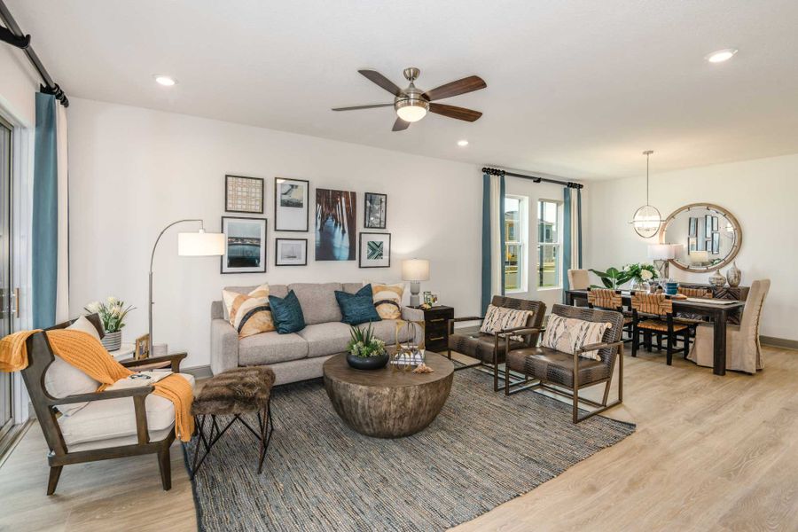 Furnished interior in a model home at Vistera of Venice – Cottage Series in Nokomis (Image 21).