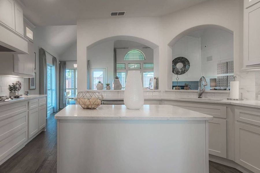 Furnished interior in a model home at Cambridge Estates in Prosper (Image 16).