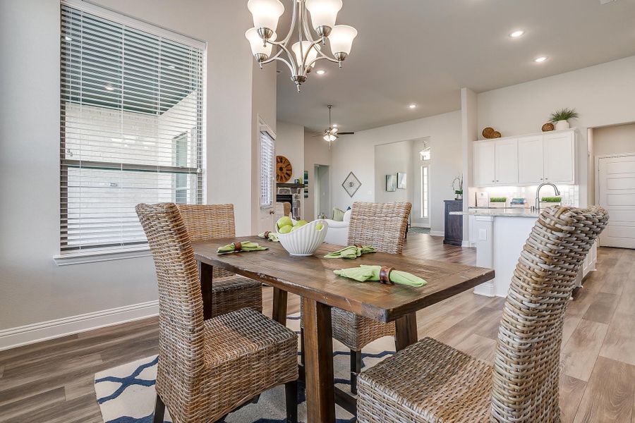 Furnished interior in a model home at Creekview Farms in Greenville (Image 25).