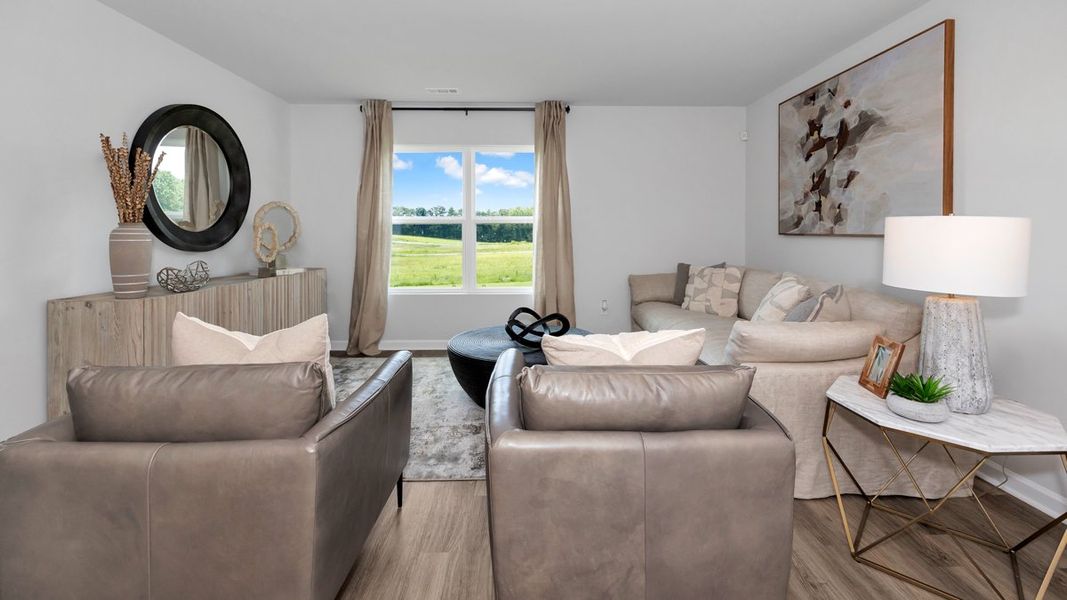 Furnished interior in a model home at Bailey Park in Fayetteville (Image 24).