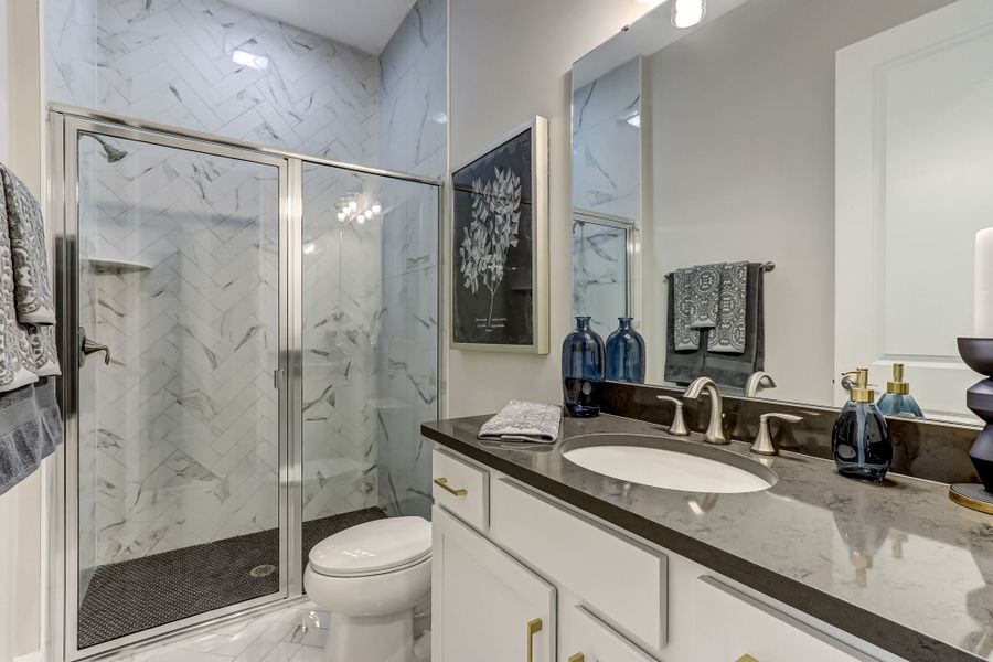 Furnished interior in a model home at Sandy Ridge in Yulee (Image 25). Furnished interior in a model home at Sandy Ridge in Yulee (Image 25).