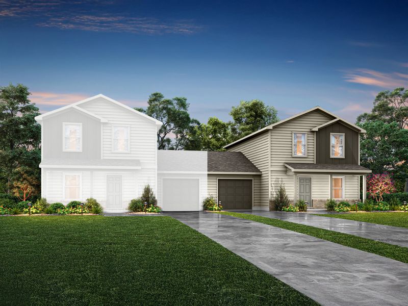 Front exterior of a home in the River Run community, located in Mount Airy, NC (Image 10).