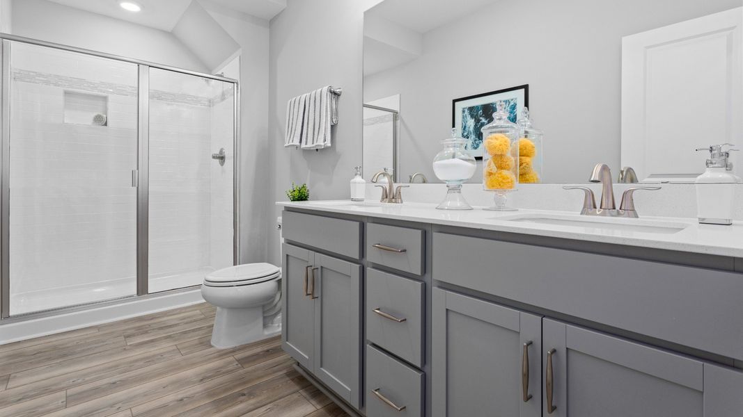 Furnished interior in a model home at Indigo at the Preserve in Myrtle Beach (Image 6). Furnished interior in a model home at Indigo at the Preserve in Myrtle Beach (Image 6).