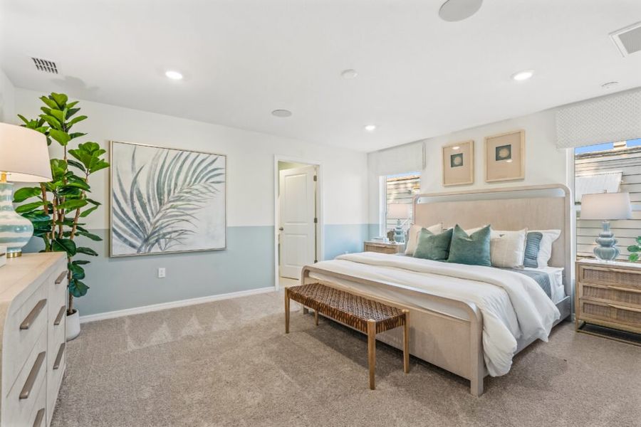 Furnished interior in a model home at Spanish Lakes in Fort Pierce (Image 26).