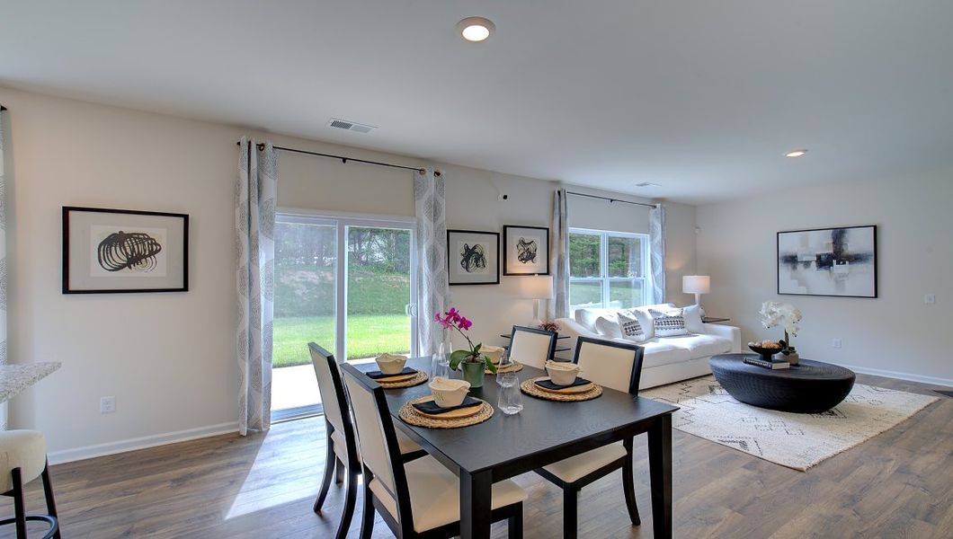 Furnished interior in a model home at Heritage Park in Fletcher (Image 13).