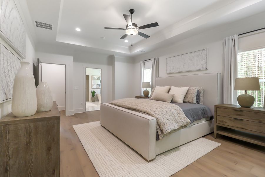 Furnished interior in a model home at St. Regis in Oxford (Image 16).