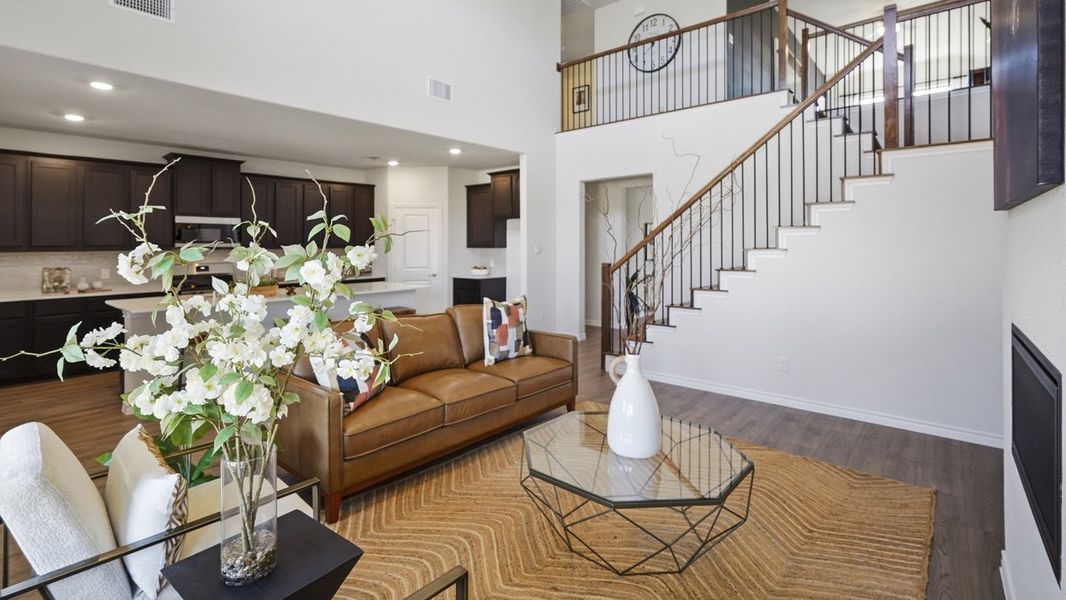 Furnished interior in a model home at The Woods at Lindsey Place in Anna (Image 58).