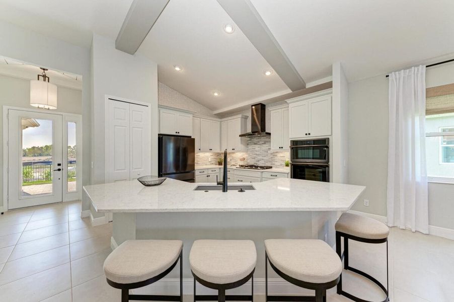 Furnished interior in a model home at The Willows in Parrish (Image 108).