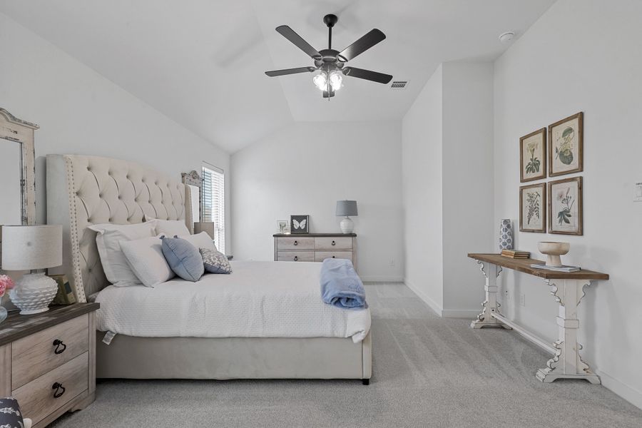 Furnished interior in a model home at Trail Creek in Cleburne (Image 14). Furnished interior in a model home at Trail Creek in Cleburne (Image 14).