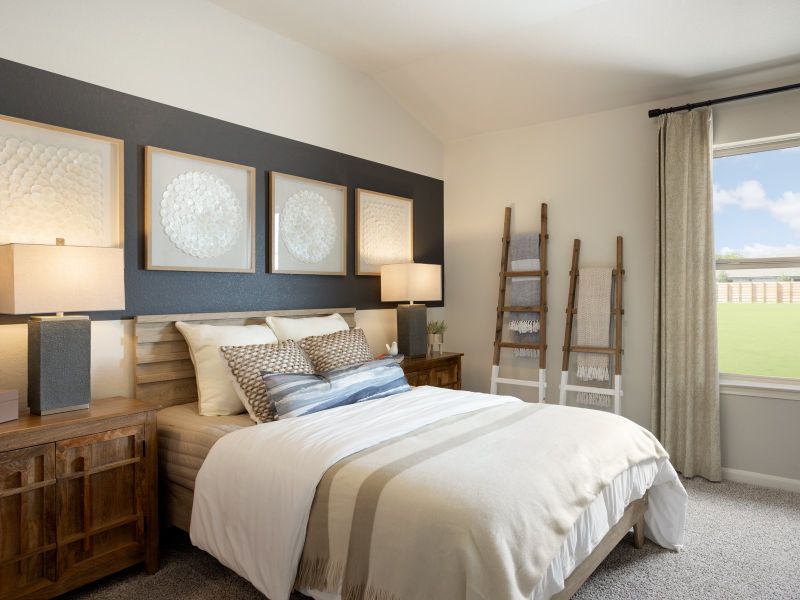 Furnished interior in a model home at Fox Falls in Boerne (Image 10).