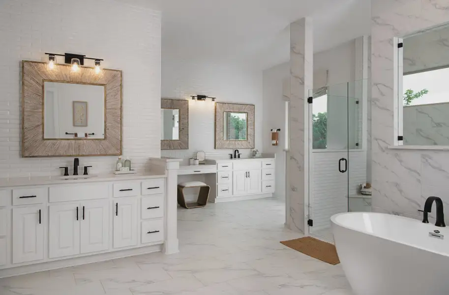 Furnished interior in a model home at Waldsanger in New Braunfels (Image 6).