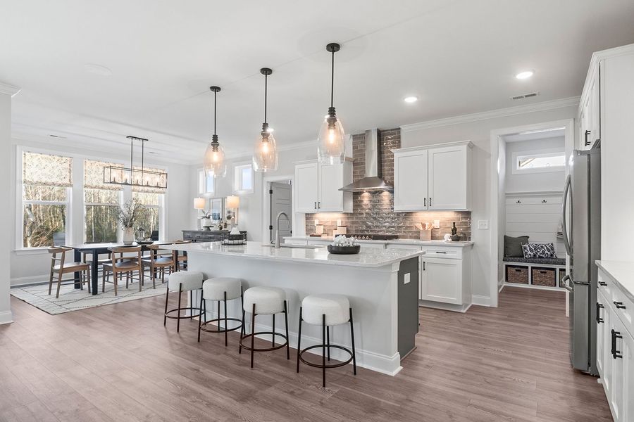 Furnished interior in a model home at The Collection in Knightdale (Image 6).