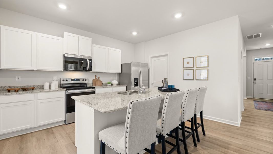 Furnished interior in a model home at Oconee Overlook in Gainesville (Image 5).