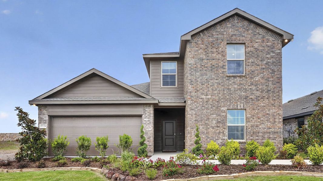 Front exterior of a home in the Crane Crossing community, located in Crandall, TX (Image 8). Front exterior of a home in the Crane Crossing community, located in Crandall, TX (Image 8).